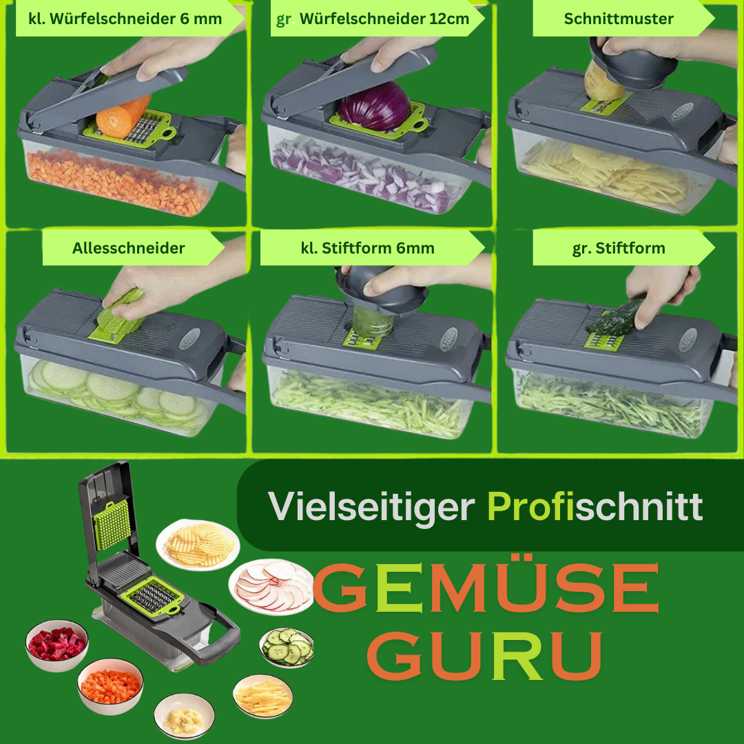 GemüseGuru 12-in-1 Gemüsezerkleinerer